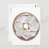Bagel met Cream Cheese Briefkaart (Voorkant / Achterkant)