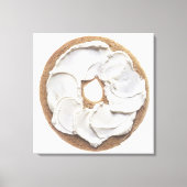 Bagel met Cream Cheese Canvas Afdruk (Voorkant)