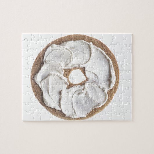 Bagel met Cream Cheese Legpuzzel (Horizontaal)