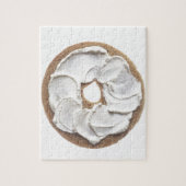 Bagel met Cream Cheese Legpuzzel (Verticaal)