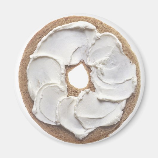 Bagel met Cream Cheese Magneet (Voorkant)