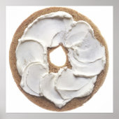 Bagel met Cream Cheese Poster (Voorkant)