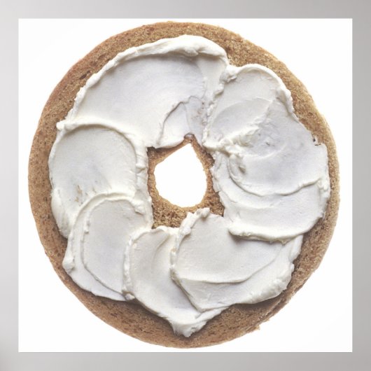 Bagel met Cream Cheese Poster (Voorkant)