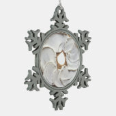 Bagel met Cream Cheese Tin Sneeuwvlok Ornament (Links)