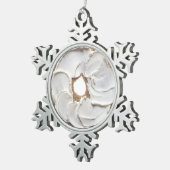 Bagel met Cream Cheese Tin Sneeuwvlok Ornament (Rechts)