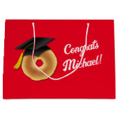 Bagel ontbijt brunch afstudeerfeest groot cadeauzakje (Voorkant)