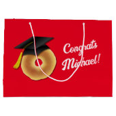 Bagel ontbijt brunch afstudeerfeest groot cadeauzakje (Achterkant)