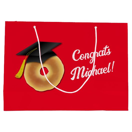 Bagel ontbijt brunch afstudeerfeest groot cadeauzakje (Achterkant)