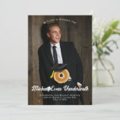 Bagel ontbijt brunch afstudeerfeest kaart (Staand voorkant)