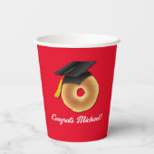 Bagel ontbijt brunch afstudeerfeest papieren bekers (Achterkant)