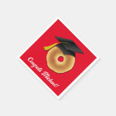 Bagel ontbijt brunch afstudeerfeest servet (Hoek)