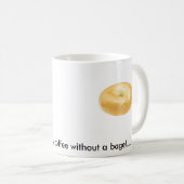Bagel op een koffie-mok koffiemok (Voorkant rechts)