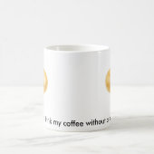 Bagel op een koffie-mok koffiemok (Center)