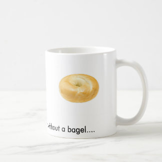 Bagel op een koffie-mok koffiemok