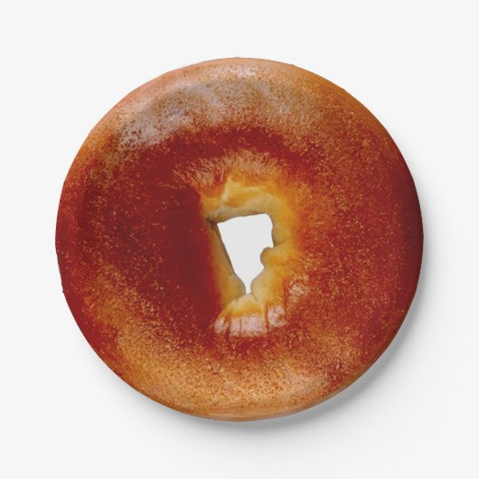 Bagel papieren bordje (Voorkant)