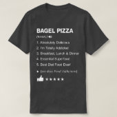 Bagel Pizza definitie Betekenis grappigheid T-shirt (Design voorkant)