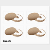 bagel rechthoekige sticker (Vel)