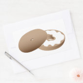 bagel rechthoekige sticker (Envelop)