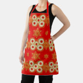 Bagel-ringen en  sneeuwvlokken rood schort (Insitu)