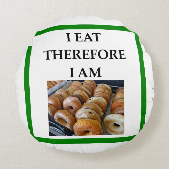 bagel rond kussen (Voorkant)