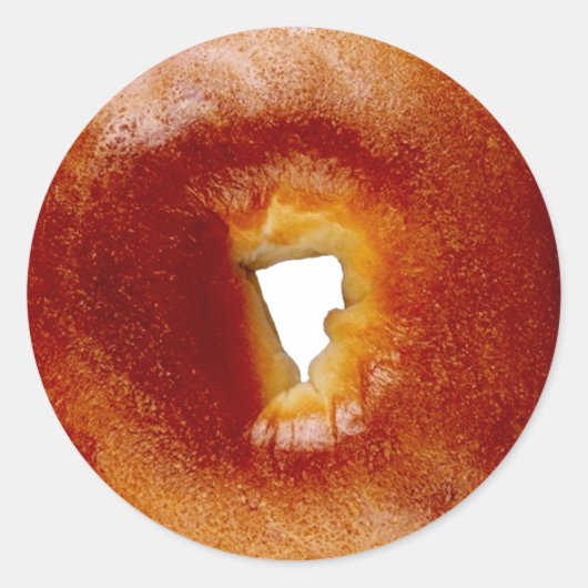 Bagel Ronde Sticker (Voorkant)