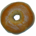 Bagel sculptuur staand fotobeeldje<br><div class="desc">Eten als kunst!</div>
