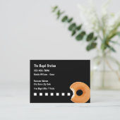 Bagel Shop Loyalty Sjabloon Visitekaartjes (Staand voorkant)