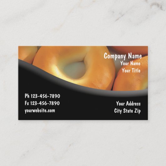 Bagel Shop Visitekaartjes (Voorkant)