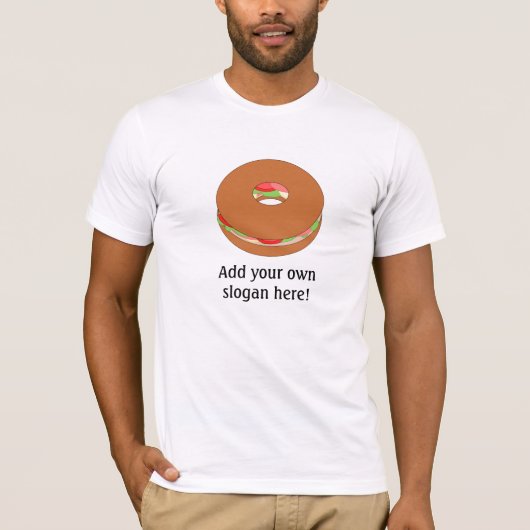 Bagel: slogan t-shirt (Voorkant)