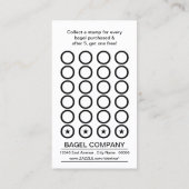 bagel stop ponskaart klantenkaartje (Achterkant)