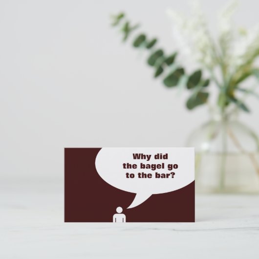 bagel visitekaartje (Staand voorkant)