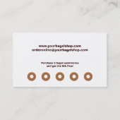 Bagel Winkelbeloning Visitekaartje Klantenkaartje (Achterkant)