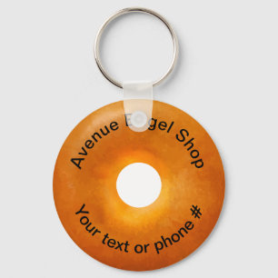 Bagel Winkelthema Promotie Sleutelhanger