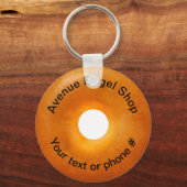 Bagel Winkelthema Promotie Sleutelhanger (Voorkant)