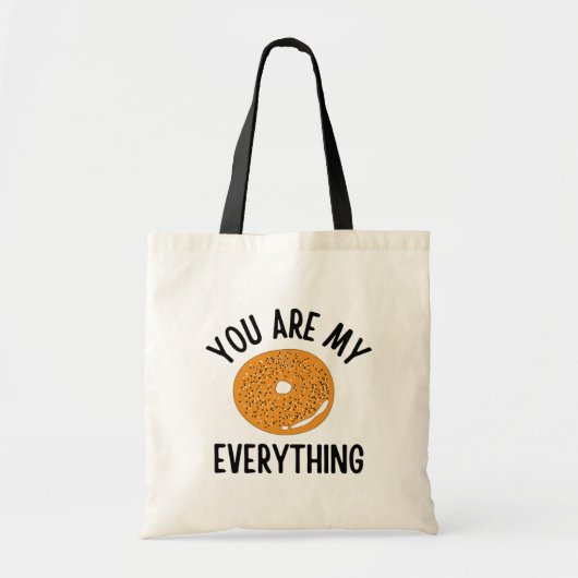 Bagel You  Are My Everything Funny Tote Bag (Voorkant)