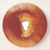 Bagel Zandsteen Onderzetter (Voorkant)