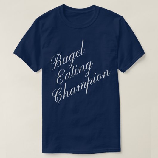 Bagels Eating Champion Competitive Food Eating Con T-shirt (Design voorkant)