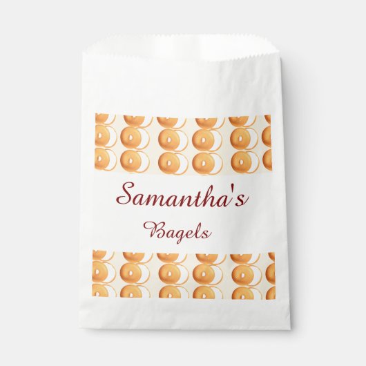 Bagels en crème bedankzakje (Voorkant)