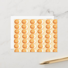Bagels en crème briefkaart
