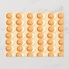 Bagels en crème briefkaart