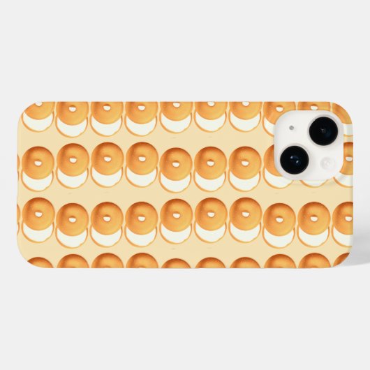 Bagels en crème Case-Mate iPhone case (Achterkant (horizontaal))