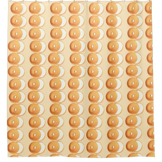 Bagels en crème douchegordijn (Voorkant)