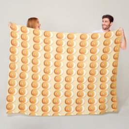 Bagels en crème fleece deken