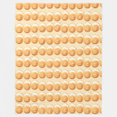 Bagels en crème fleece deken (Voorkant)