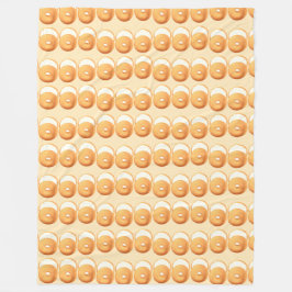 Bagels en crème fleece deken