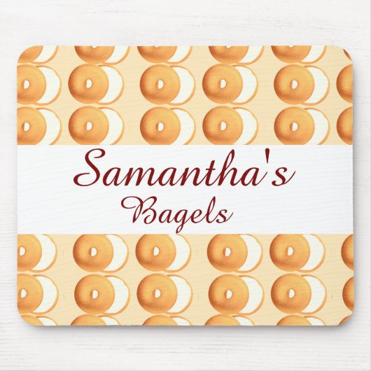 Bagels en crème muismat (Voorkant)