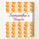 Bagels en crème notitieboek (Achterkant)