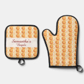 Bagels en crème ovenwant & pannenlap set (Voorkant)