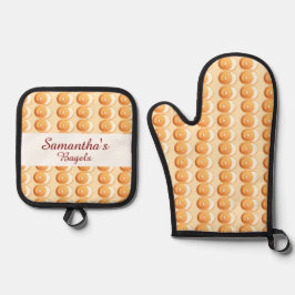 Bagels en crème ovenwant & pannenlap set