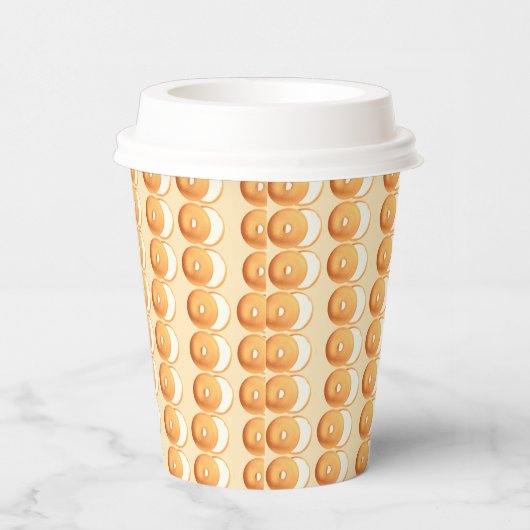 Bagels en crème papieren bekers (Rechts)
